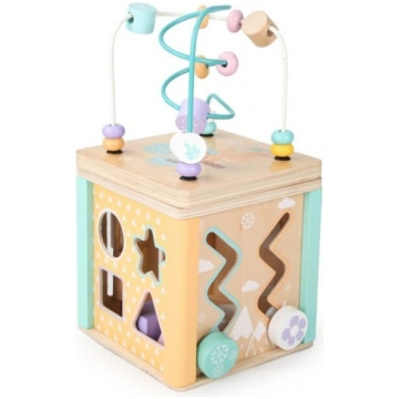 Attīstošais koka kubs ar labirintu 70582 ECOTOYS