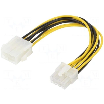 Cable: mains | EPS 8pin male,EPS 8pin female | 0.2