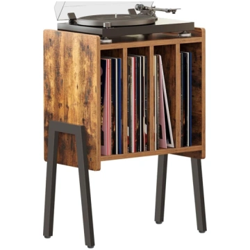 TUTOTAK Turntable Stand, Record Storage Table, Sid