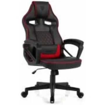 SENSE7 Knight Faux Leather Black/ Red mēbeles 5907