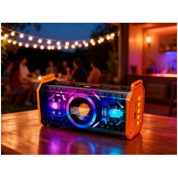 Pārnēsājams Bluetooth skaļrunis ar LED apgaismojum