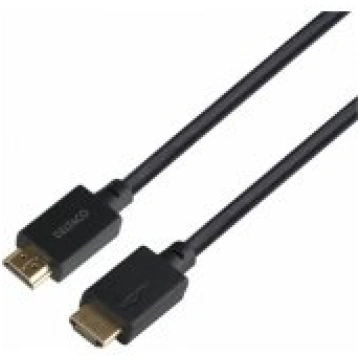 Deltaco HDMI to HDMI 48Gbps 3m Black aksesuārs HU-
