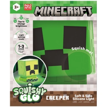 Minecraft Creeper Squishy Glo Silicone Light/Lampa