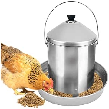 Automatic Chicken Feeder, 4 kg, Stainless Steel, P