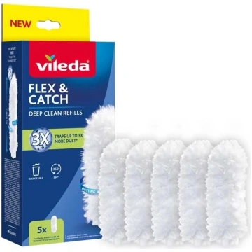 Uzpildes flax&catch putekļu slota 5 gab. VILEDA 17