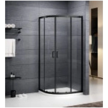 ALBIS pusapaļa dušas kabīne 800 x 800 mm, Black el