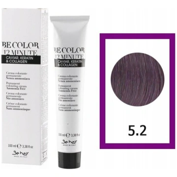 BE HAIR Be Color matu krāsa bez amonjaka 5.2 - 100