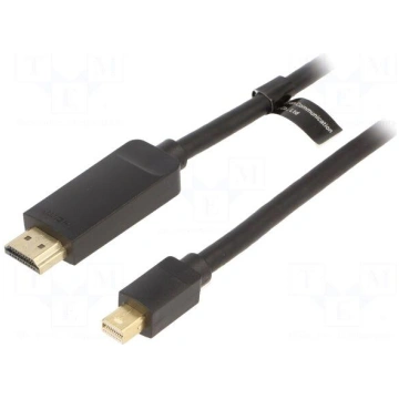 Cable | HDMI plug,mini DisplayPort plug | PVC | Le
