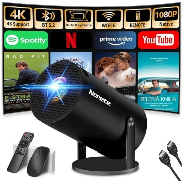 Vidéoprojecteur 1080P FHD Mini projecteur Video 4K