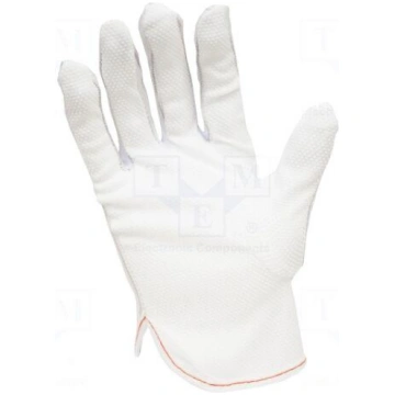 Protective gloves | Size: M | ESD | polyester,PVC,