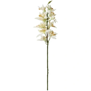 Mākslīgā orhideja 76 cm, ArtFlow — balts dekoratīv