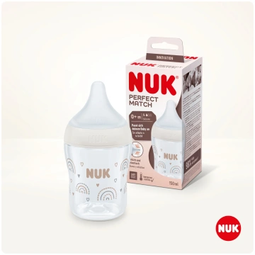 NUK Perfect Match pudele ar temperatūras kontroli 