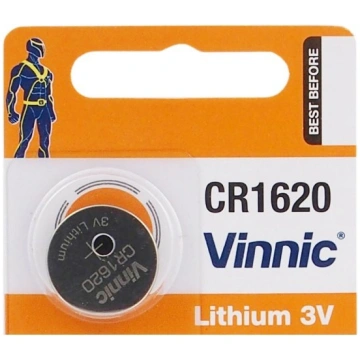 CR1620 baterijas Vinnic litija - iepakojumā 1 gb. 