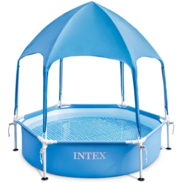 Intex 28209 apaļš karkasa baseins bērniem ar jumti
