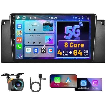 8 Core 4G + 64G Hikity Android 15 Auto radio BMW X