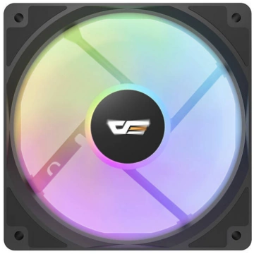 Darkflash CL12 LED datora ventilators 120mm melns 