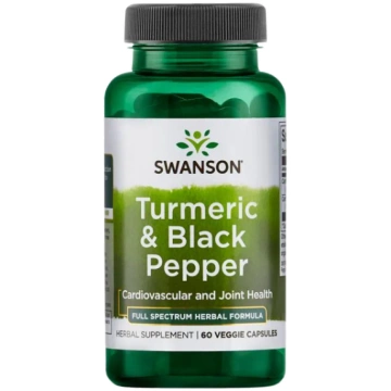 Turmeric & Black Pepper 60 caps Swanson