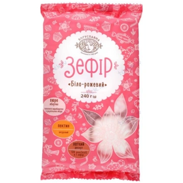 Zefīrs BOGUSLAVNA, balts/rozā, 240g