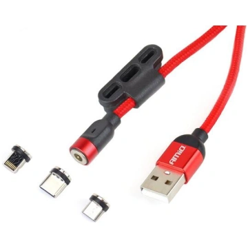 Lādētājs ar magnētiskiem uzgaļiem Combo cable Ligh