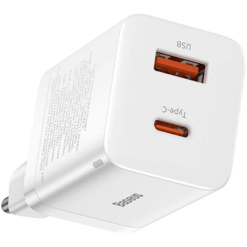 Baseus Super Si Pro Wall Charger 30W USB + USB Typ