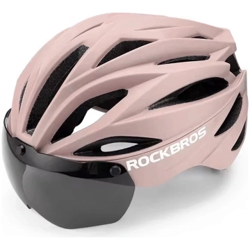 Rockbros veloķivere ar vizieri un UV aizsargbrillē