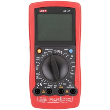 Multimetrs Uni-t Ut107+ auto, akumulatoru testeris