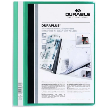 Mape ātršuvējs Duraplus DURABLE A4+ zaļa | DU25790