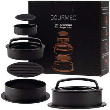 3 daļu burgeru preses komplekts Gourmeo, nelīpošs 