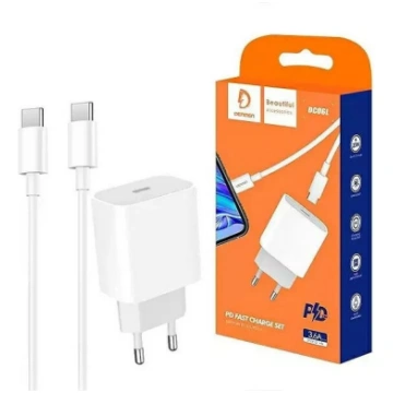 Barošanas adapteris DENMEN DC06 TYP-C 20W 3.6A ar 