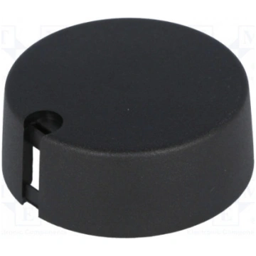 A1040649 Knob; with pointer; plastic; Øshaft: 6mm;