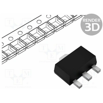 IC: voltage regulator; fixed; 24V; 0.1A; SOT89; SM