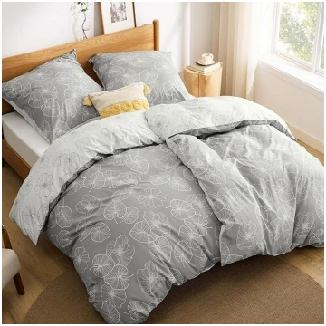 BEDSURE Gultas veļa 135x200 cm, 4 daļu kokvilnas g