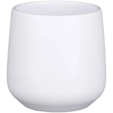 CERAMIC POT AMBER D12 H11.5CM WHITE MATT 1087661 (