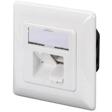 Digitus Surface-mount Cat6 box 2xRJ45 shielded whi