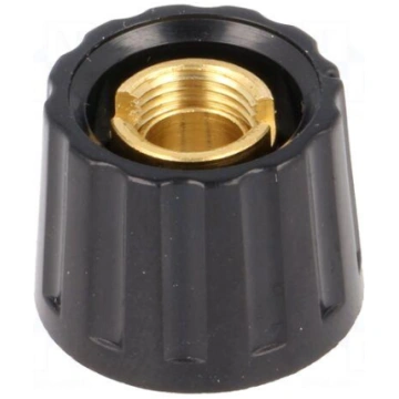 Knob | without pointer | plastic | Øshaft: 6mm | Ø