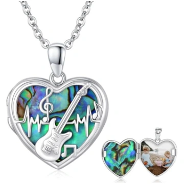 CUOKA MIRACLE Sirds Locket Ķēde 925 sudraba mīlest