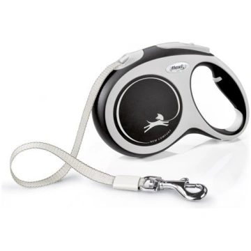 Flexi New COMFORT 8 m Black, Grey Dog Retractable 