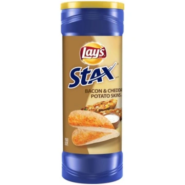 Chipsy Lay's Stax Bacon&Cheddar Potato Skins 