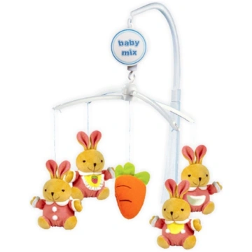 Baby Mix Muzikālais karuselis RABBITS BabyMix 1025