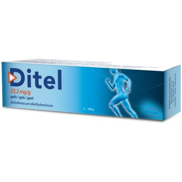 Ditel 23,2 mg/g gels 2%, 100 g