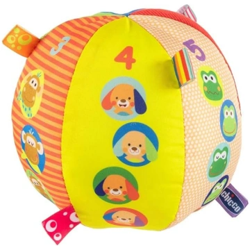Chicco Muzikālā bumba, mīksta sensorā bērnu bumba 