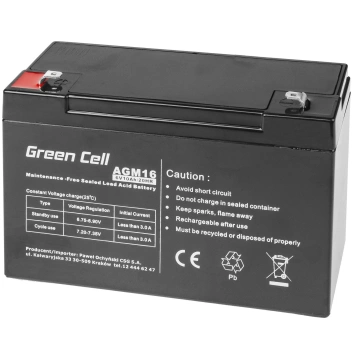 Green Cell AGM VRLA 6V 10Ah (AGM16) | AGM16 | 5903