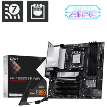 Mainboard, MSI, AMD B850, SAM5, Micro-ATX, Memory