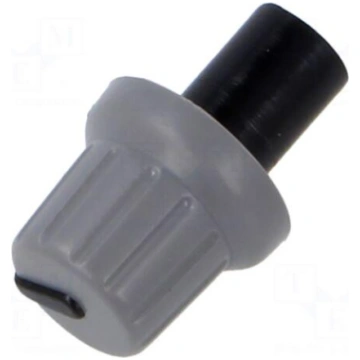Knob | with pointer | ABS | Øshaft: 6mm | Ø15.8x13