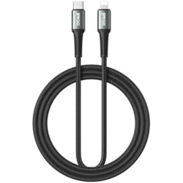 BWOO Braided Cable USB-C - Lightning 2m 30W black 