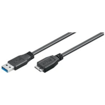 MicroConnect USB3.0 A-B Micro 0 5m M-M triple shie