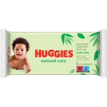 HUGGIES Natural Care mitrās salvetes 56gab