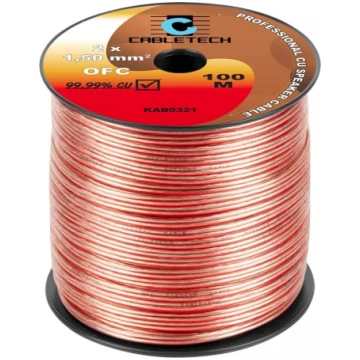 Cabletech OFC skaļruņu kabelis 1.5 mm