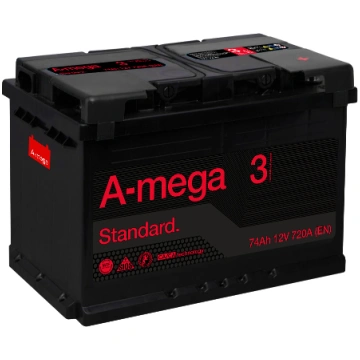 Akumulators A-mega Standard, 12 V, 60 Ah, 540 A