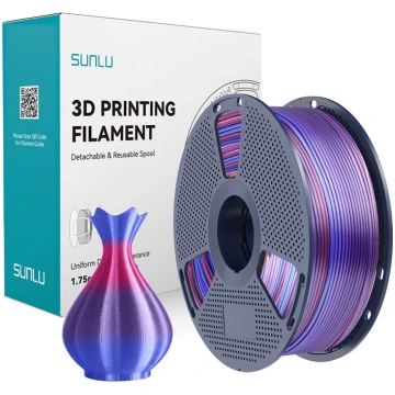 Sunlu Sunlu PLA+ Silk Filament (Rainbow 02)
